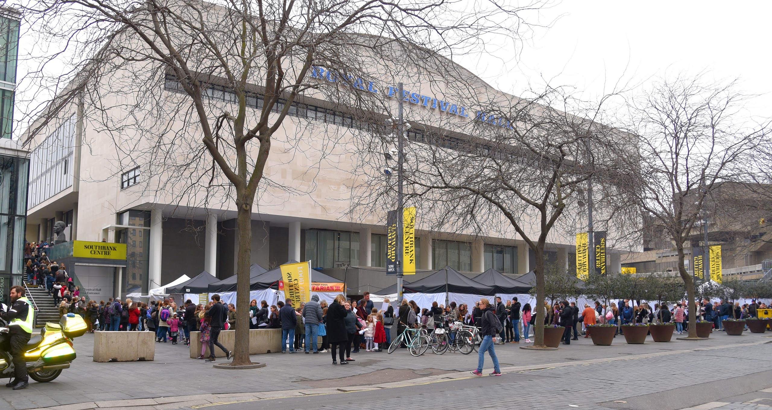 Children queueing for an open audition